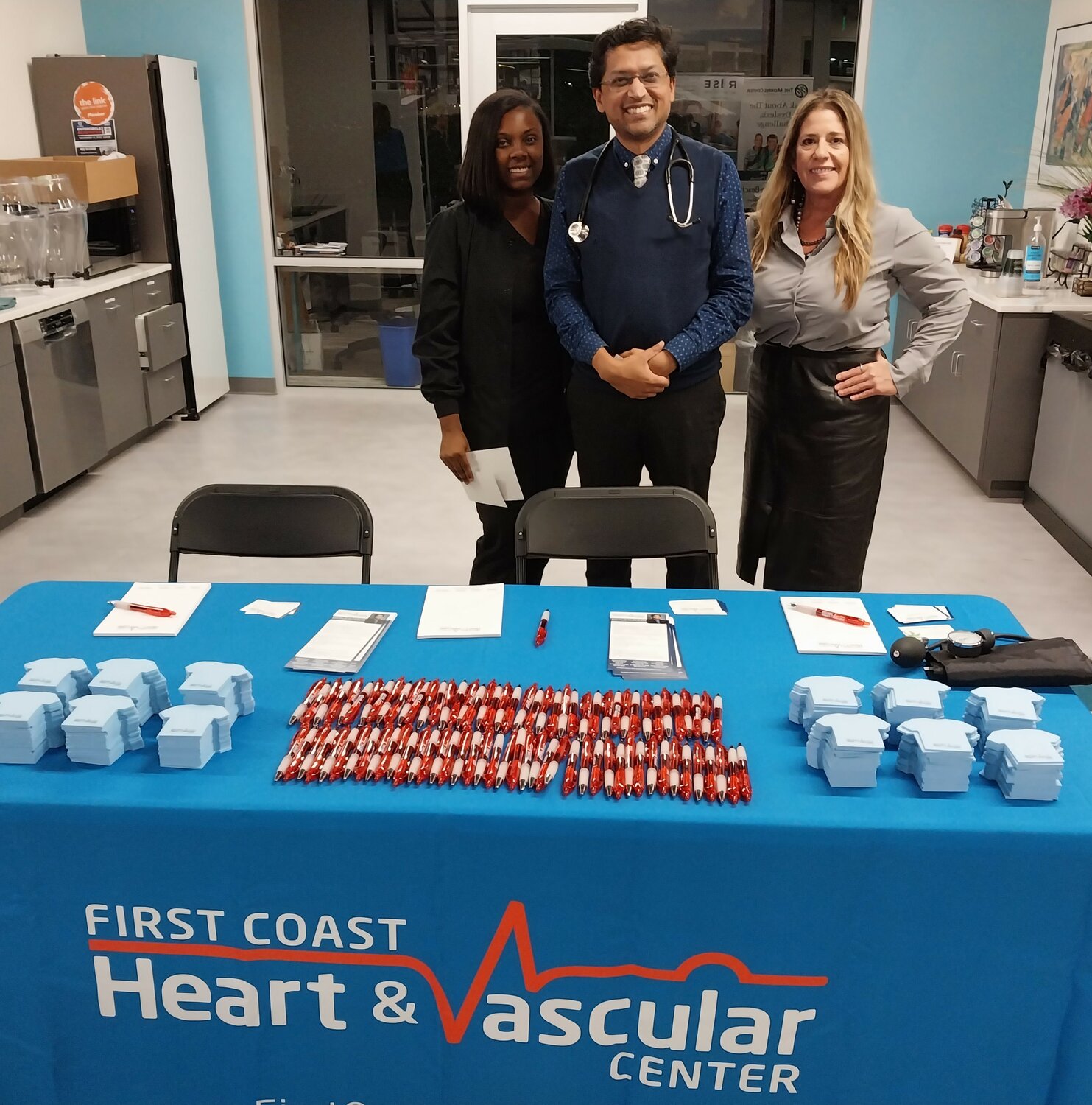 The team from First Coast Heart & Vascular Center at the EnterCircle Business Expo.